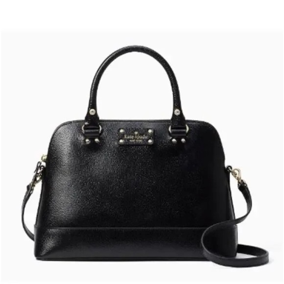 Kate Spade Black Wellesley Rachelle Satchel/ Top Handle Leather